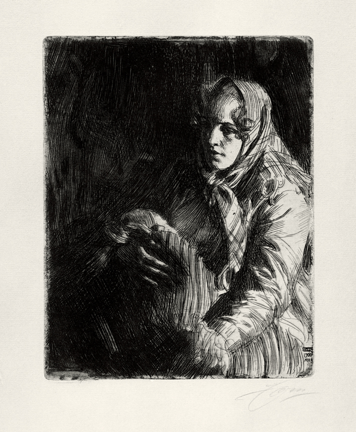  安德斯·莱奥纳德·佐恩 Anders Leonard Zorn —— 佐恩(素描) (83)